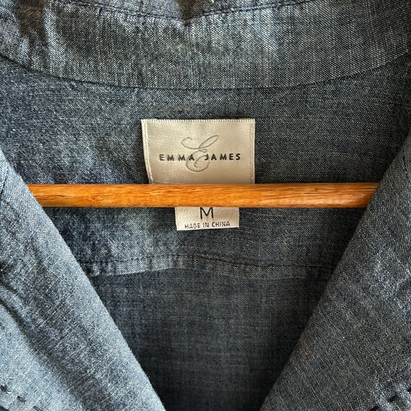 Emma James Chambray Dress. Size Medium - Picture 3 of 8